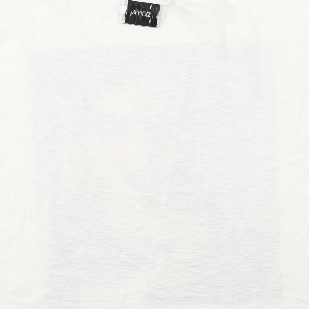 Zoya Womens White   Basic T-Shirt Size L