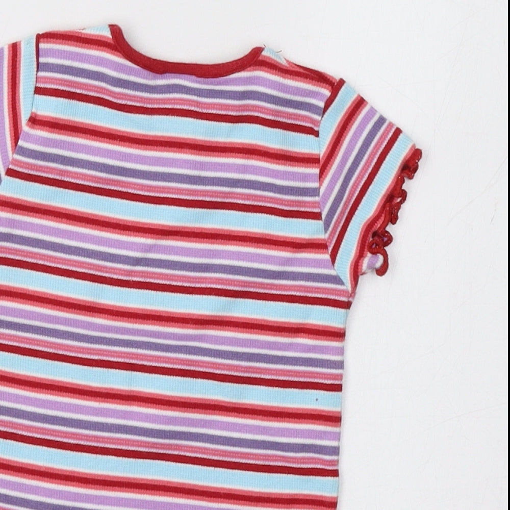 NEXT Baby Multicoloured Striped  Basic T-Shirt Size 6-9 Months