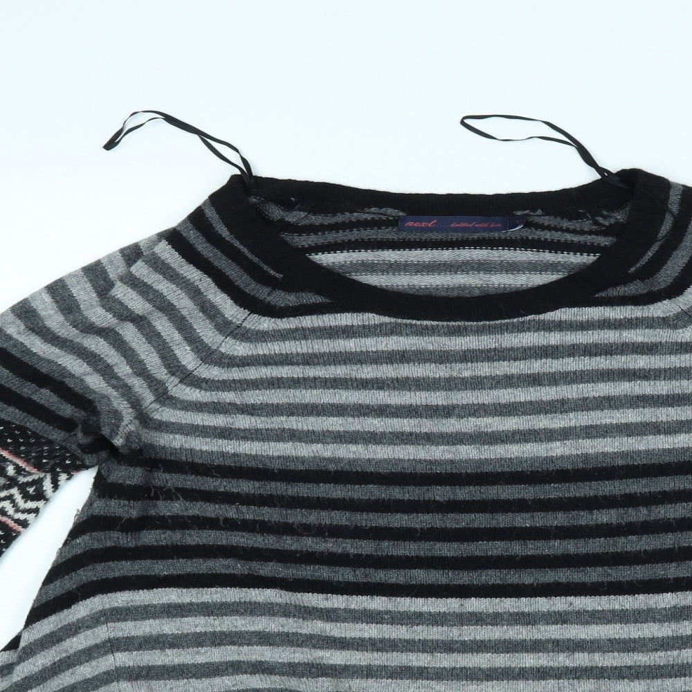 NEXT Womens Multicoloured Striped  Pullover Jumper Size 10