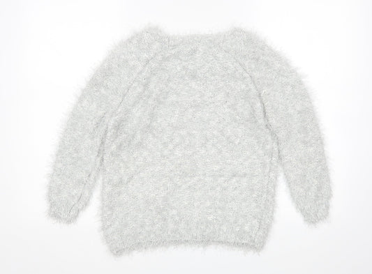Debenhams Womens Silver   Pullover Jumper Size 14