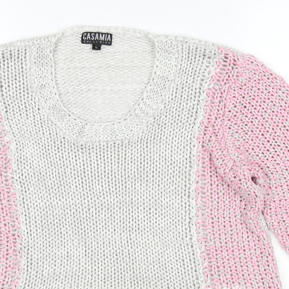 Casamia Womens Multicoloured   Pullover Jumper Size L