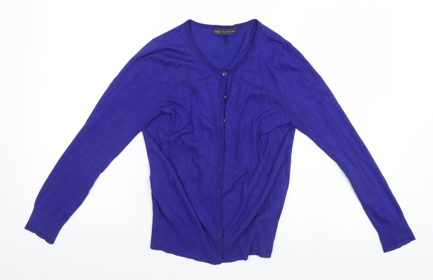 Marks and Spencer Womens Blue   Cardigan Jumper