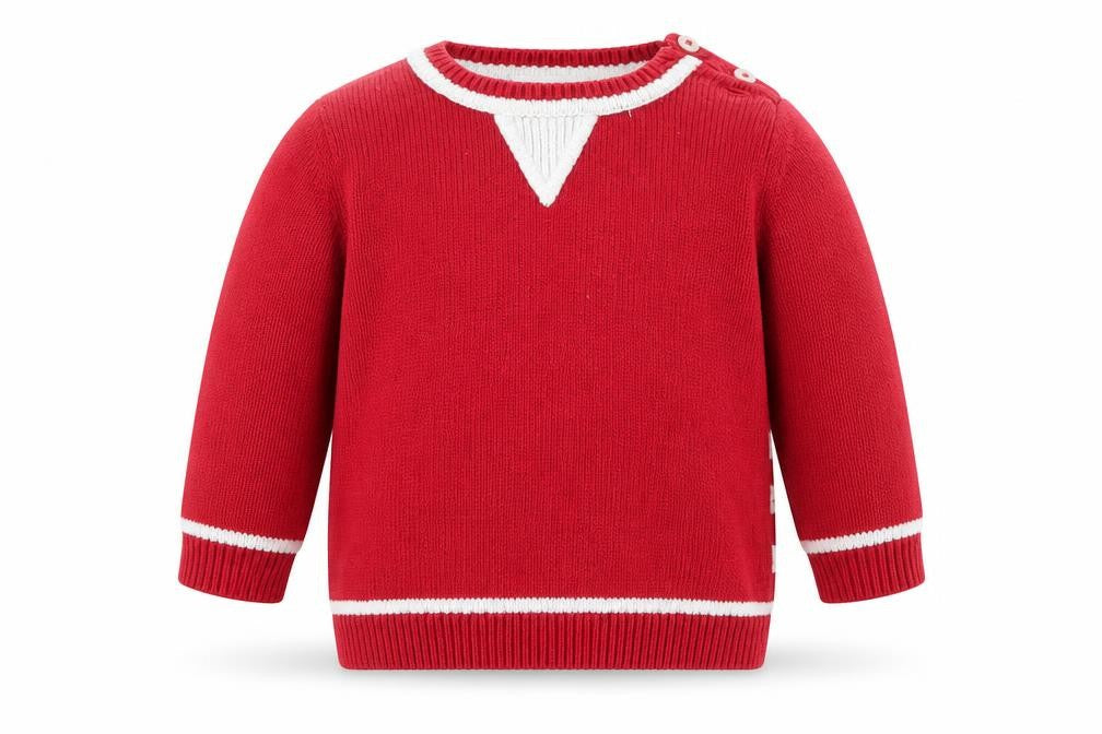 The White Company Baby Red   Pullover Jumper Size 3-6 Months