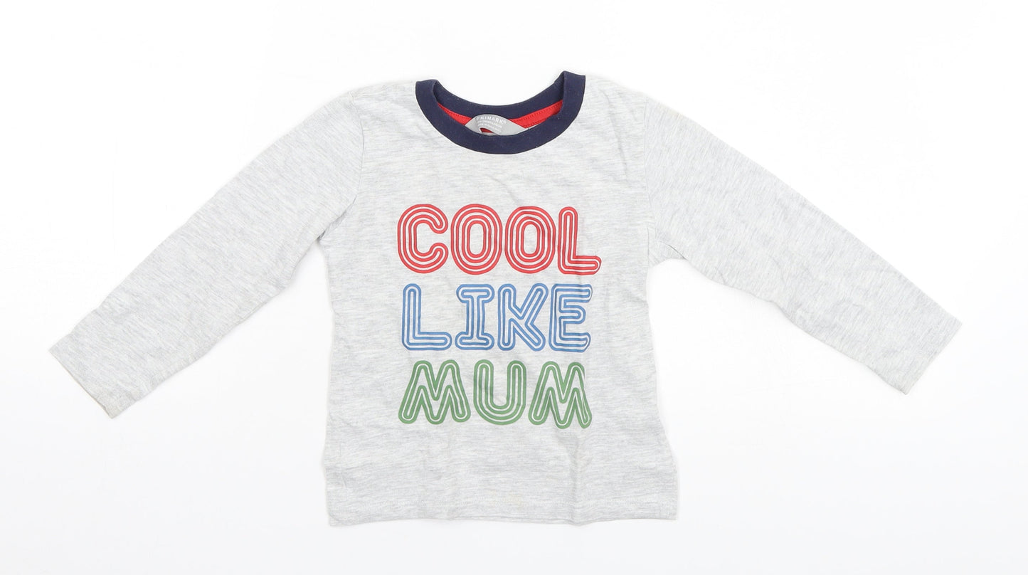 Primark Girls White   Basic T-Shirt Size 2 Years  - Cool Like Mum