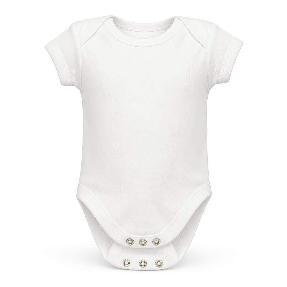 George Baby White   Romper One-Piece Size Newborn  - Tiny Baby