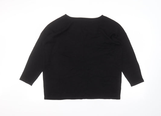 Bonmarché Womens Black   Pullover Jumper Size 16