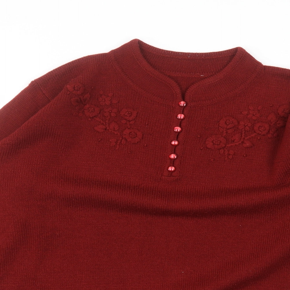 Preworn Womens Red   Pullover Jumper Size 18
