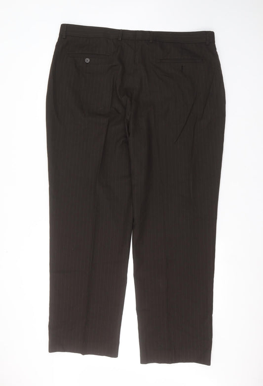 Debinhams Womens Brown   Dress Pants Trousers Size 42 in L30 in