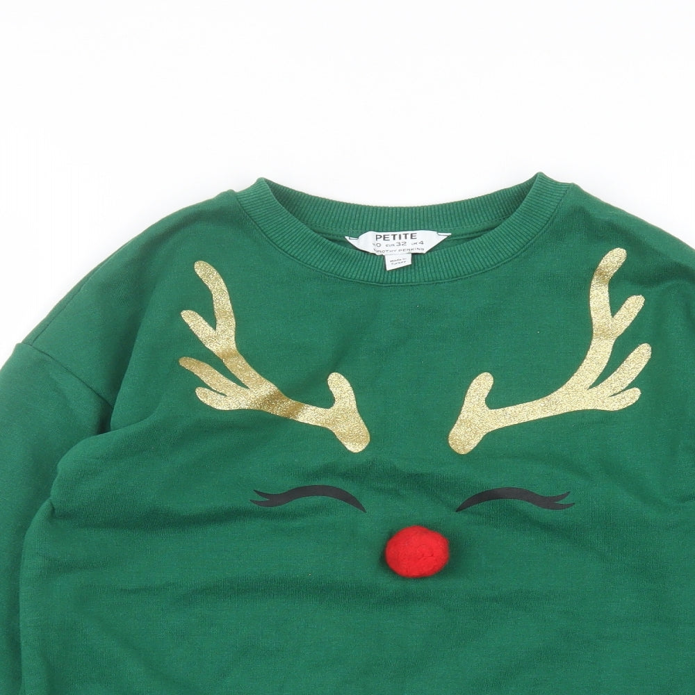 Dorothy Perkins Womens Green   Pullover Jumper Size 4