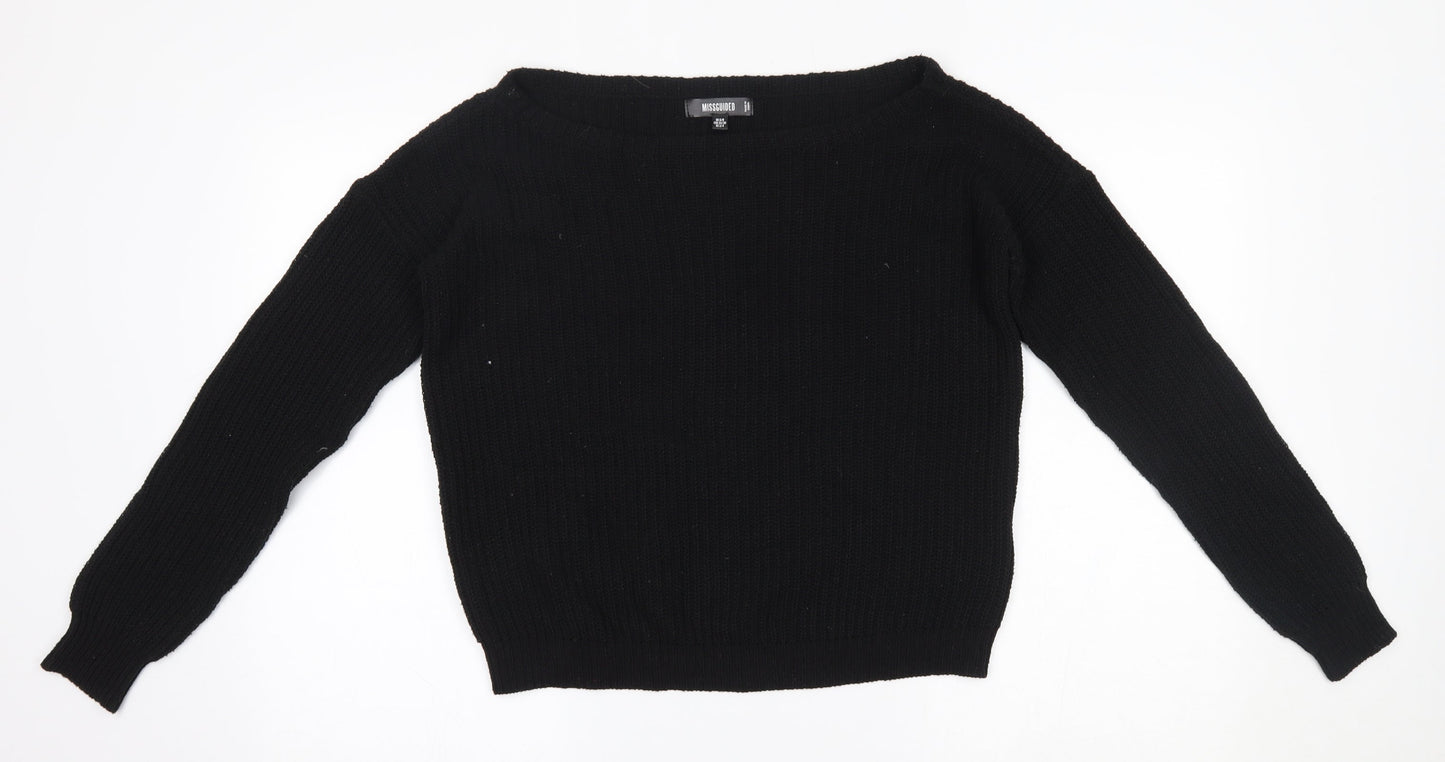 Missguided Womens Black   Pullover Jumper Size 6