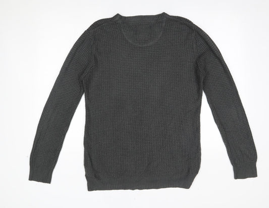 Brave Soul Mens Grey   Pullover Jumper Size S
