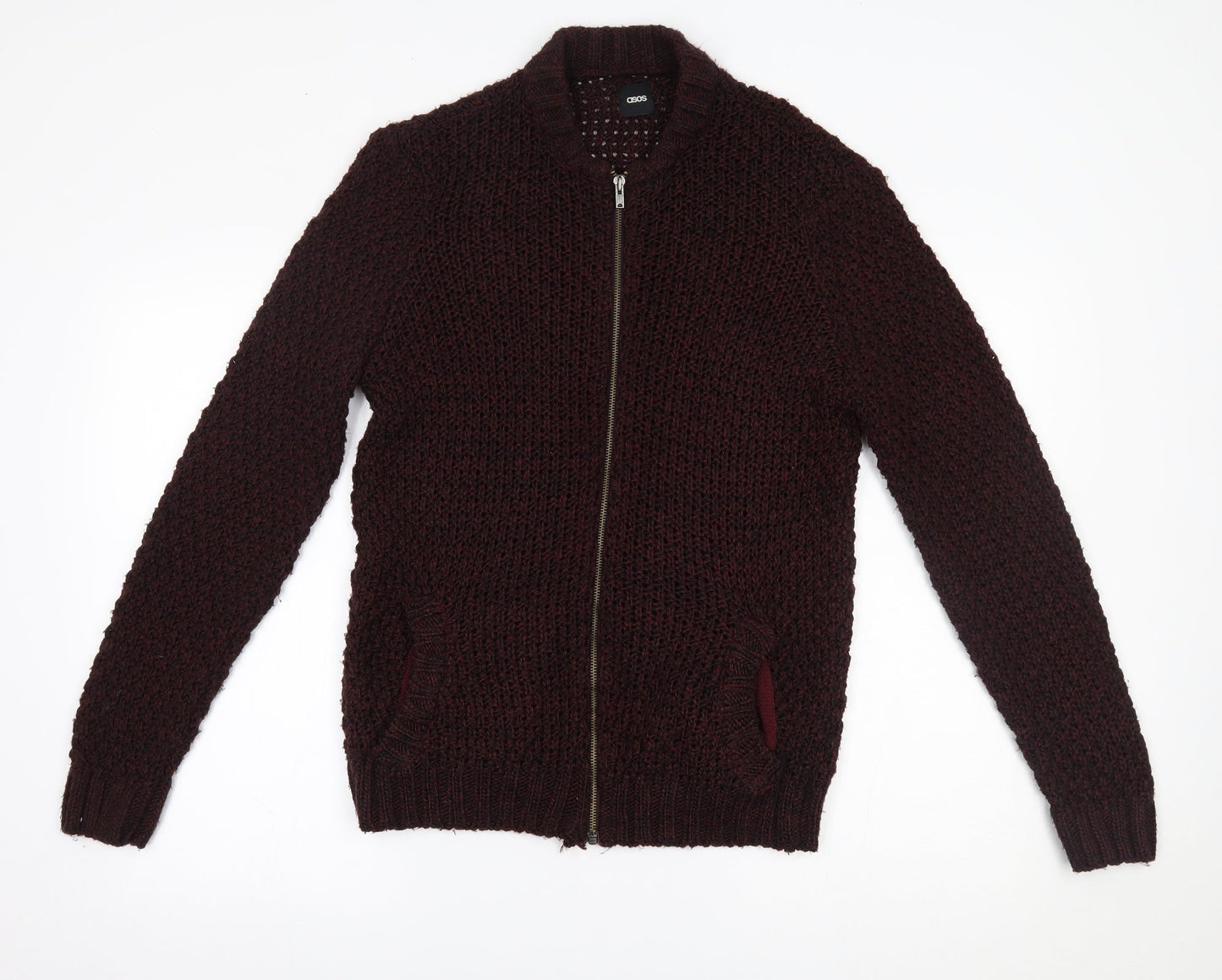 ASOS Mens Red   Full Zip Sweatshirt Size M
