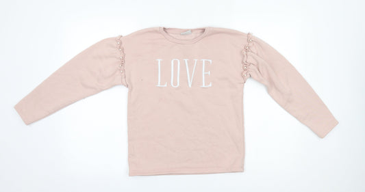 Matalan Girls Pink   Pullover Jumper Size 11 Years