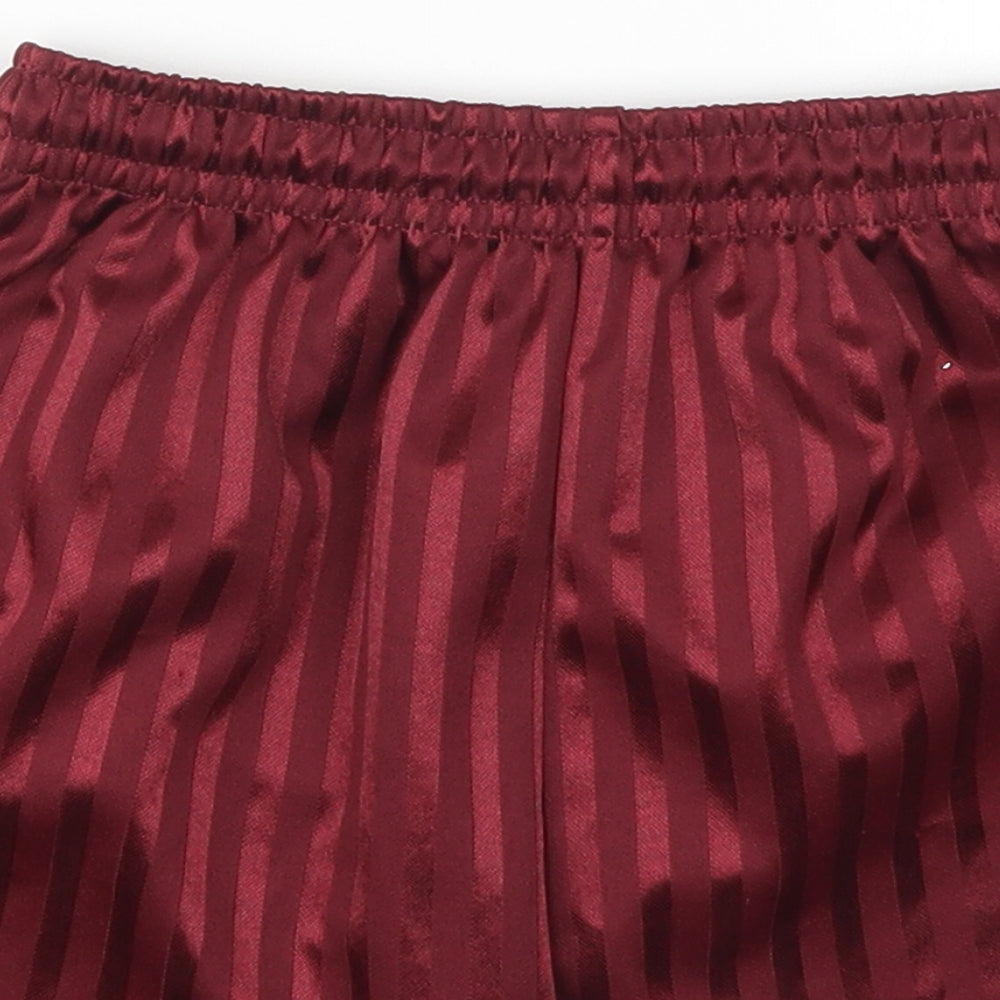 Dean Boys Red Striped  Sweat Shorts Size 7-8 Years