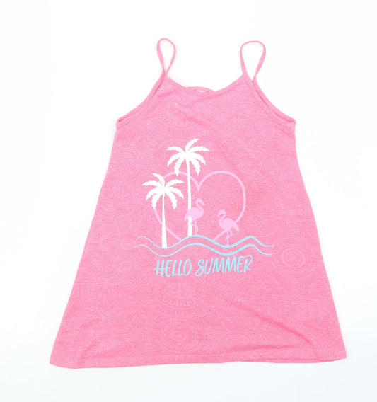 Matalan Girls Pink   Basic Tank Size 4 Years
