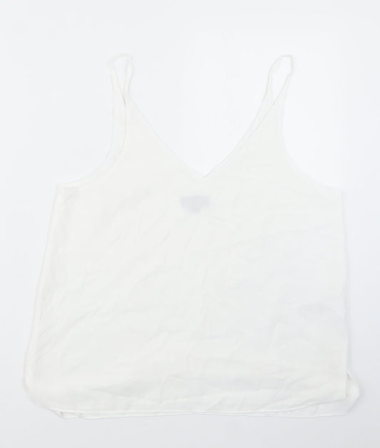Topshop Womens White   Basic Blouse Size 12