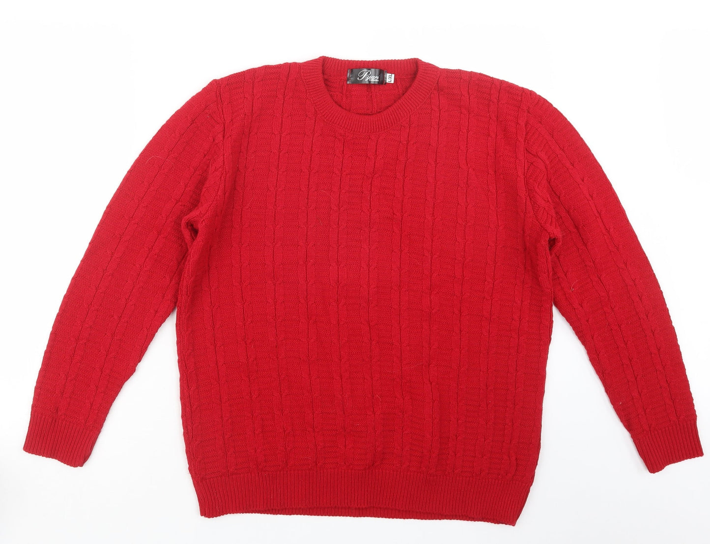 Pyari Womens Red  Knit Pullover Jumper Size L