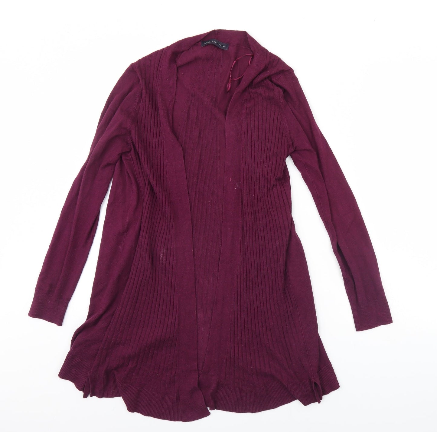 M&S Womens Purple   Cardigan Jumper Size M