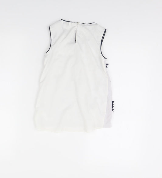 George Girls White   Basic Tank Size 7 Years