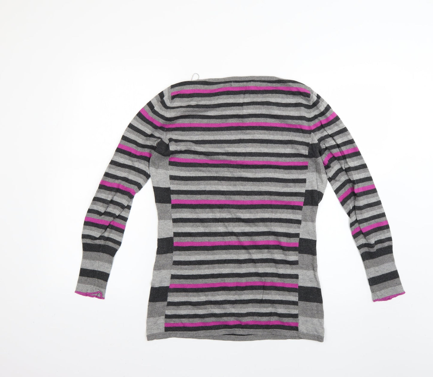 Marks and Spencer Womens Multicoloured Striped  Pullover Jumper Size 8