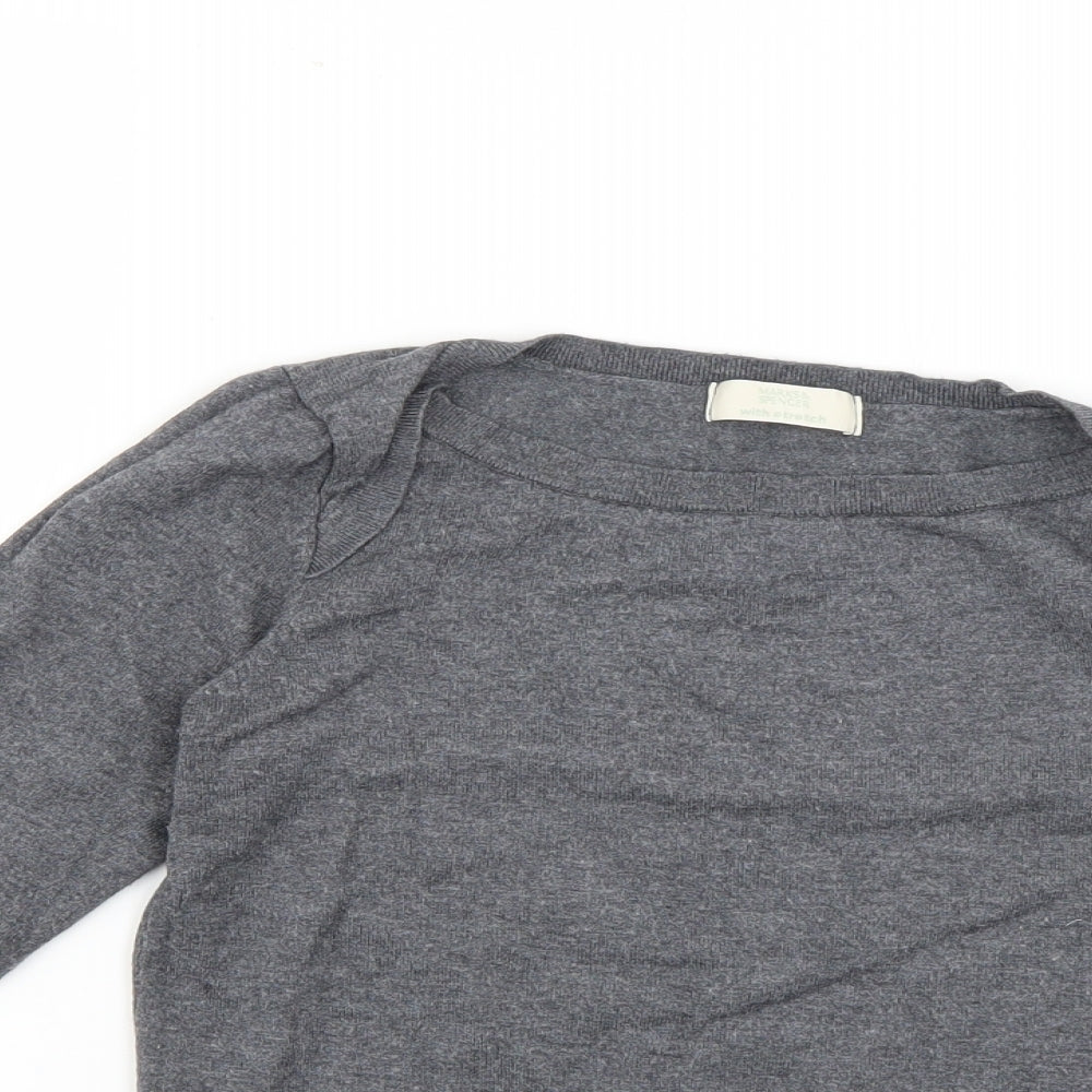 Marks and Spencer Womens Grey   Pullover Jumper Size 8