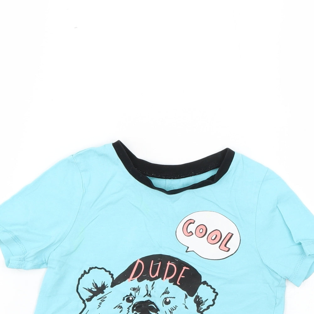 George Boys Blue   Basic T-Shirt Size 4-5 Years