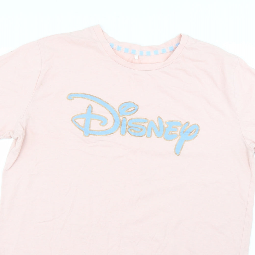 love to lounge Womens Pink Solid  Top Pyjama Top Size 12