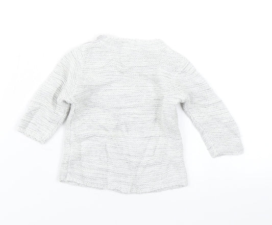 George Girls Grey  Knit Pullover Jumper Size 0-3 Months