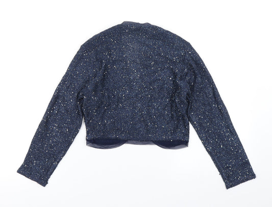 Monsoon Womens Blue  Knit Cardigan Jumper Size S