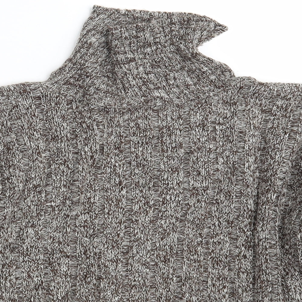 New Look Womens Brown  Knit Pullover Jumper Size S
