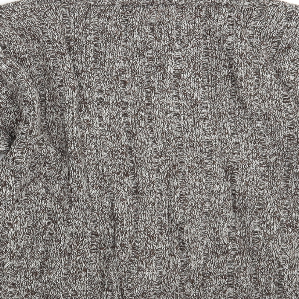 New Look Womens Brown  Knit Pullover Jumper Size S