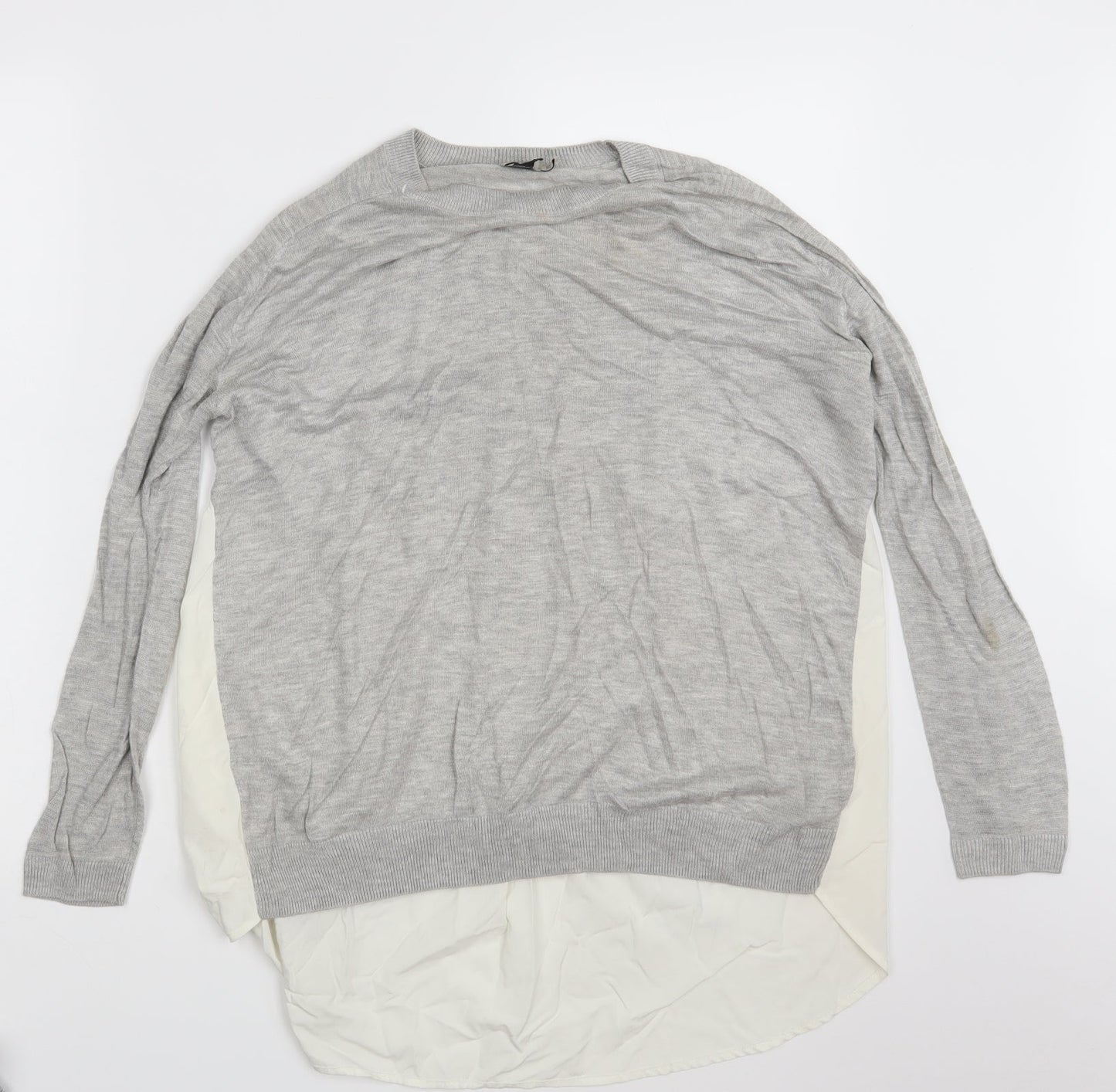 ASOS Womens Grey   Pullover Sweatshirt Size 12