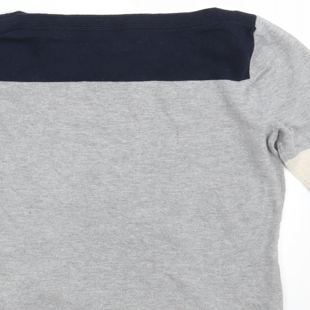 NEXT Womens Grey  Knit Pullover Sweatshirt Size 12