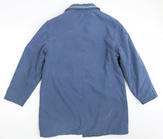 Katherine Hammond Womens Blue   Overcoat Coat Size 14