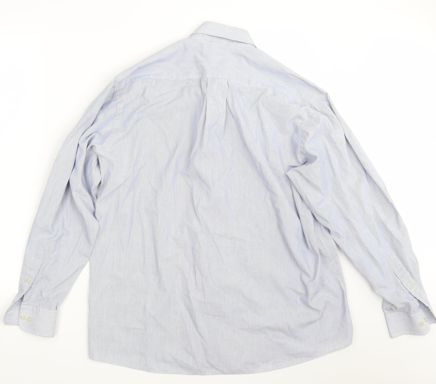 NEXT Mens Blue Striped   Button-Up Size 16