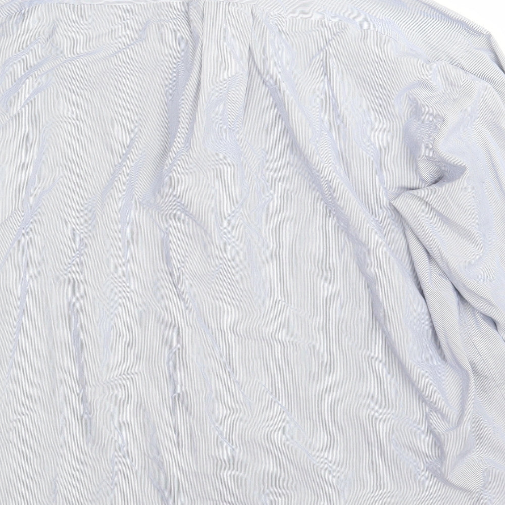 NEXT Mens Blue Striped   Button-Up Size 16
