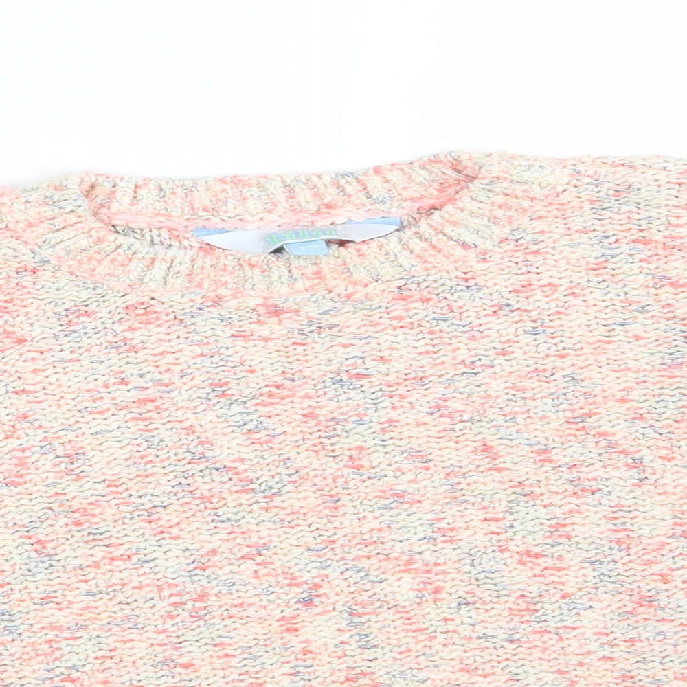 Tilly Womens Orange  Knit Pullover Jumper Size 12