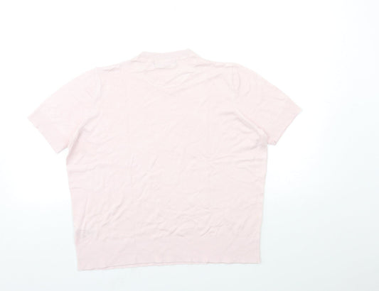 Marks and Spencer Womens Pink  Knit Pullover Jumper Size 14