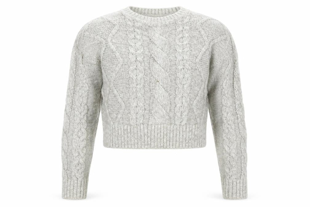 New Look Womens Grey  Knit Pullover Jumper Size M