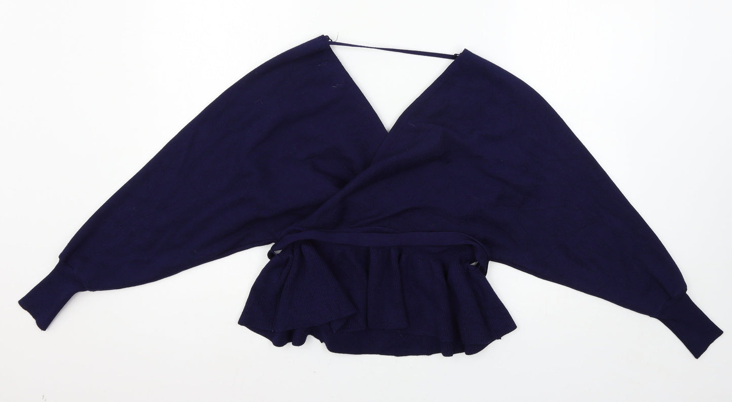 Blue Vanilla Womens Blue  Knit Pullover Jumper Size M