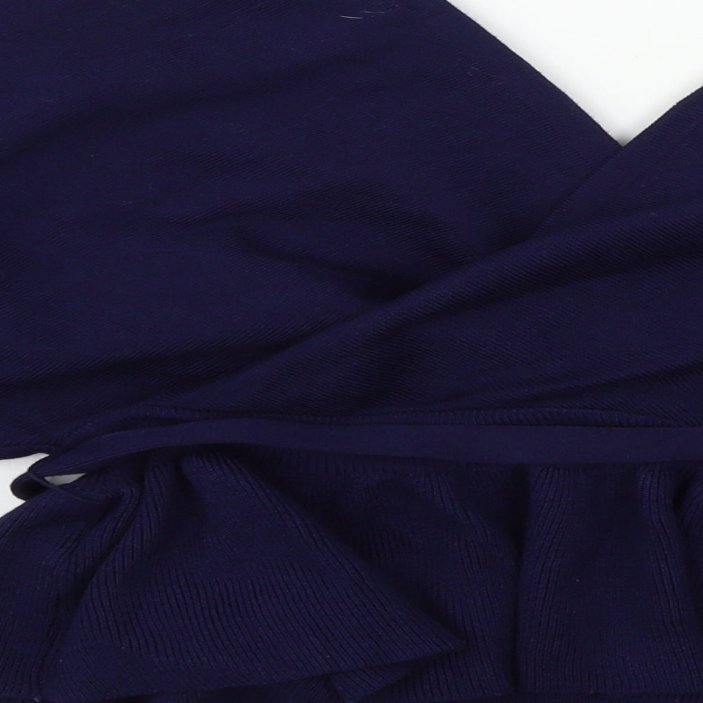 Blue Vanilla Womens Blue  Knit Pullover Jumper Size M