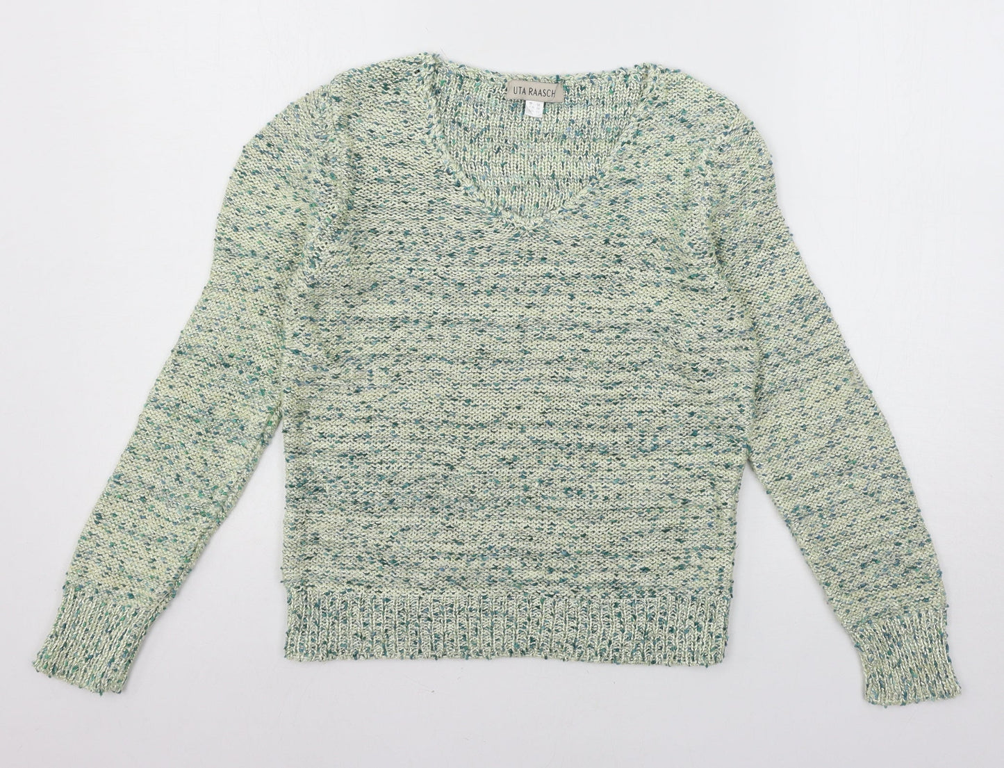 Uta Raasch Womens Green  Knit Pullover Jumper Size 10