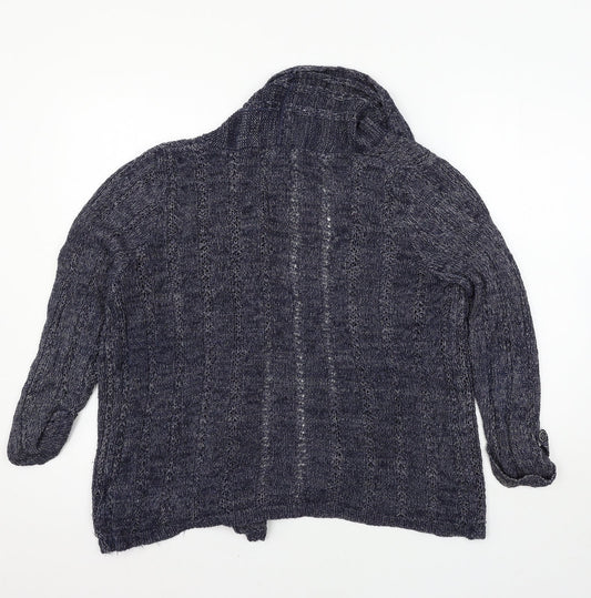 Marks and Spencer Womens Blue  Knit Cardigan Jumper Size 14