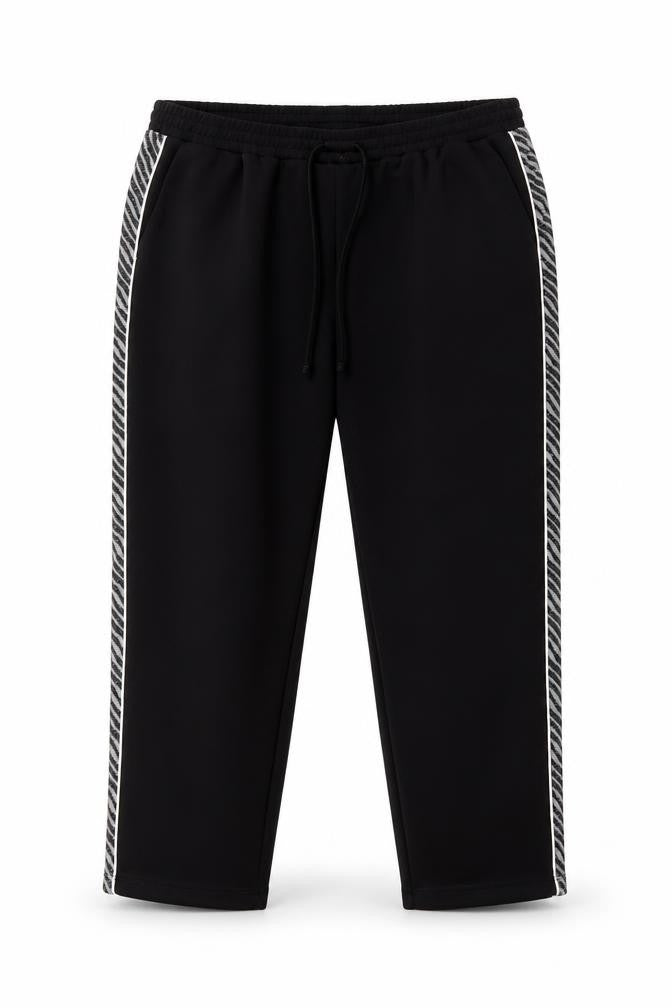 Bodyflirt Womens Black Striped Jersey Trousers  Size 2XL L27 in
