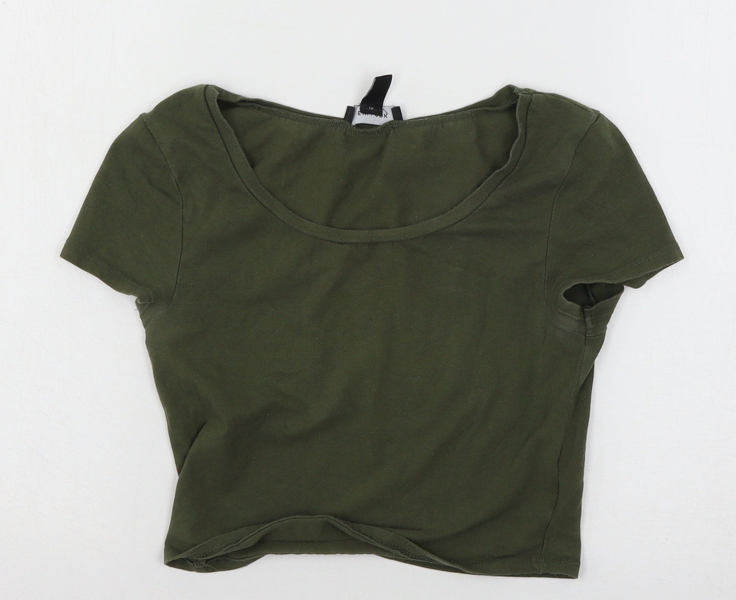 New Look Womens Green  Jersey Basic T-Shirt Size 6