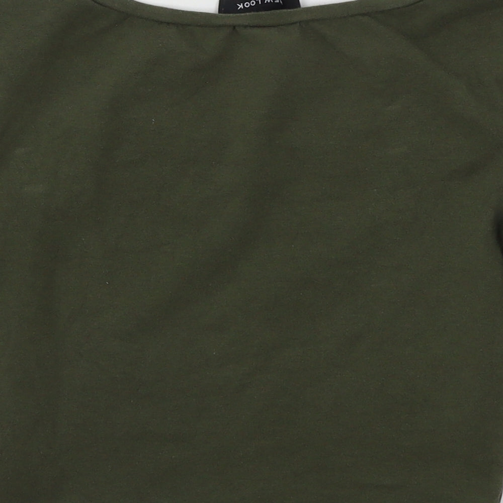 New Look Womens Green  Jersey Basic T-Shirt Size 6