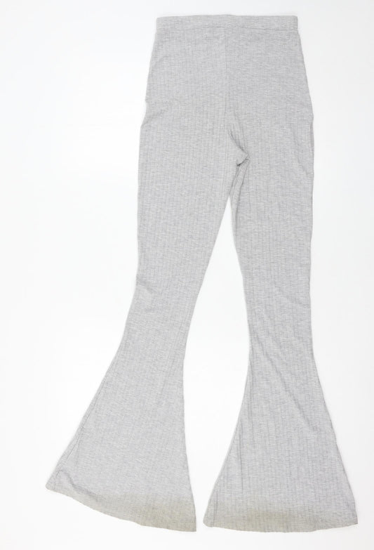 Misspap Womens Grey  Jersey Trousers  Size 8 L32 in