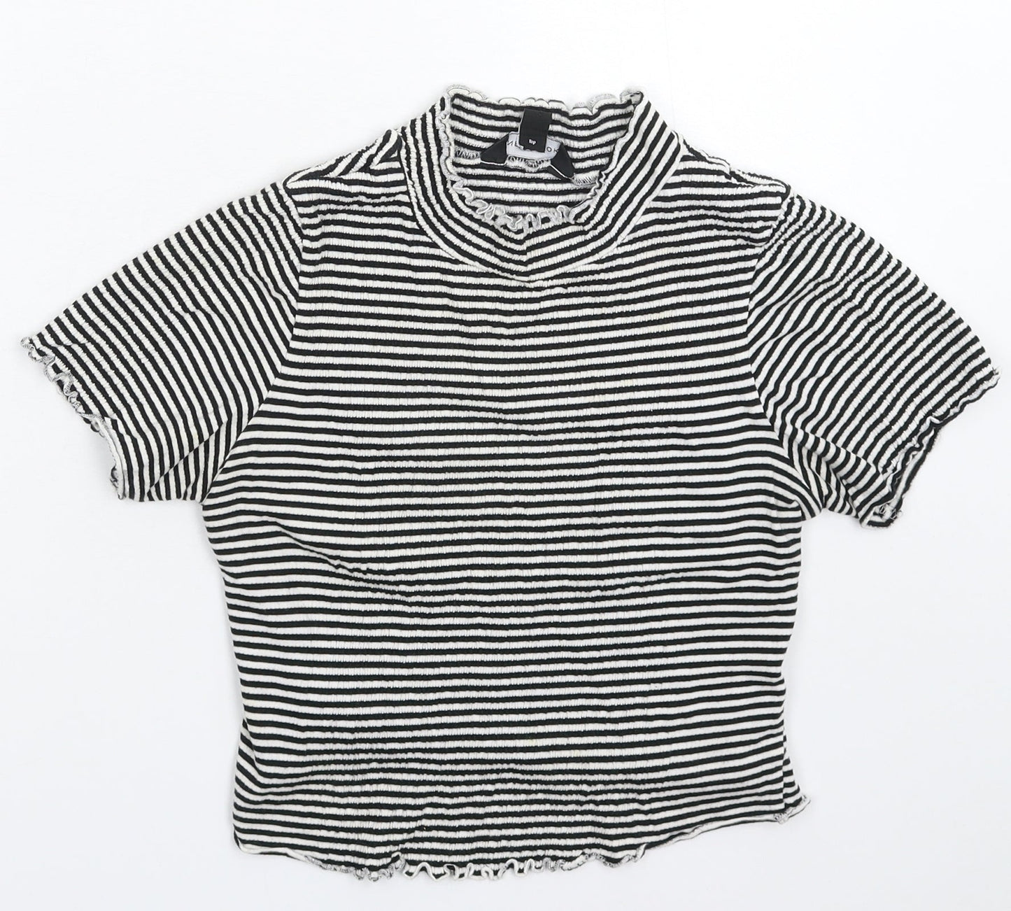 New Look Womens Multicoloured Striped  Basic T-Shirt Size 8