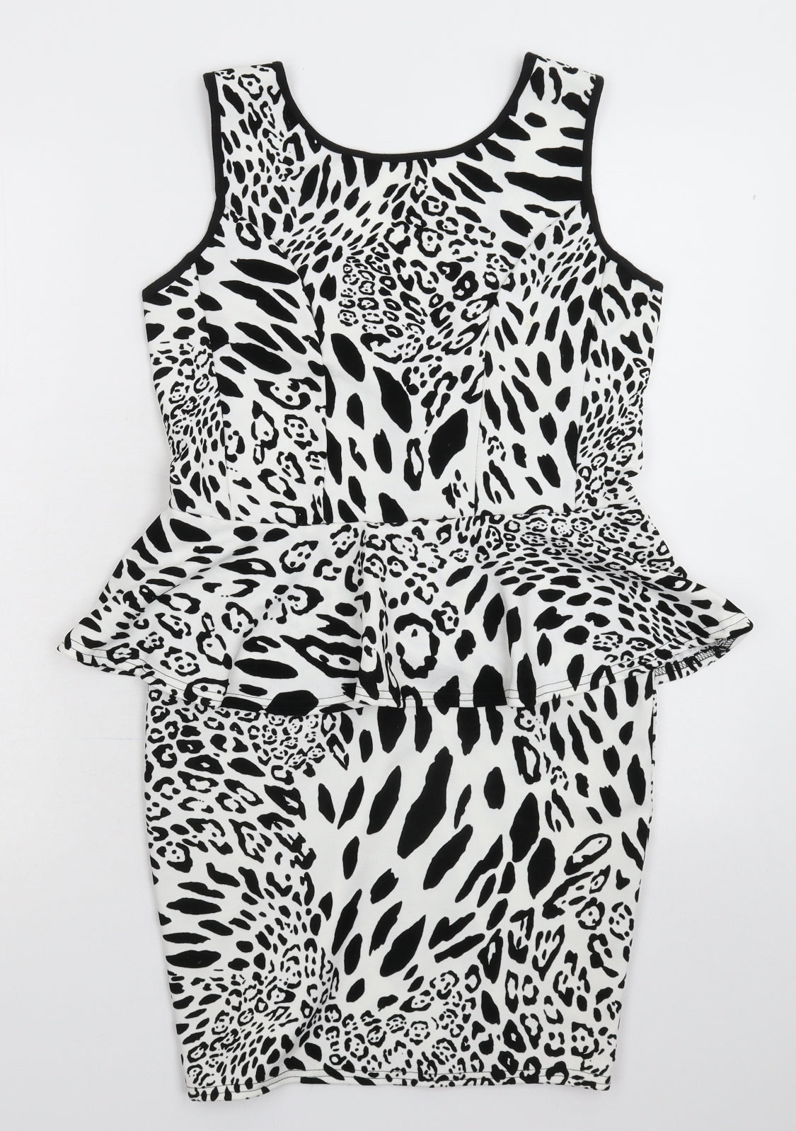 Dolls Womens White Animal Print  Mini  Size 10