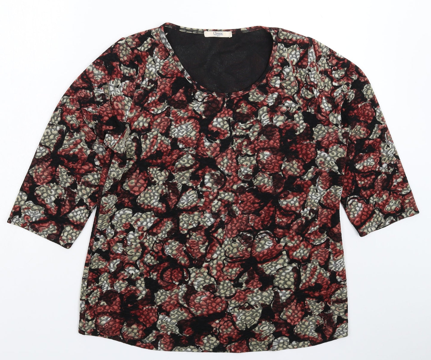 Marks and Spencer Womens Multicoloured Floral  Pullover Jumper Size 16